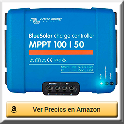Victron Energy - Bluesolar MPPT - Regulador de carga solar 12 V 24 V 50 A 100-50A