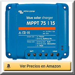 regulador solar 12/24 V Victron MPPT 75/15